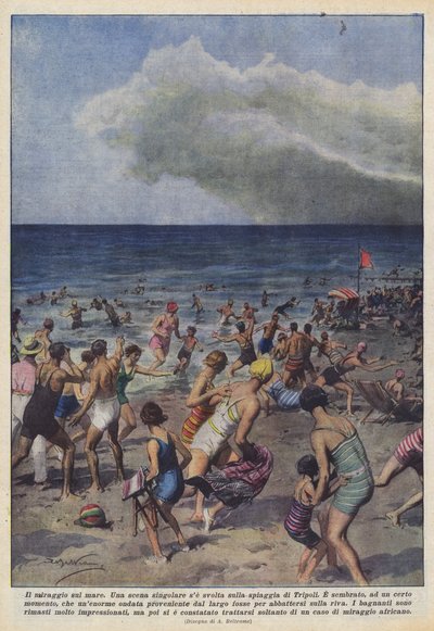 Le mirage sur la mer - Achille Beltrame