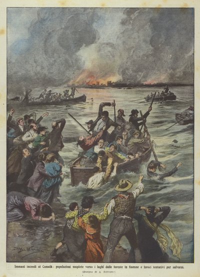 Incendies immenses au Canada, populations poussées vers les lacs par les forêts en flammes et féroces ? - Achille Beltrame