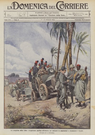 La conquête de la Libye, reconnaissance pacifique à l