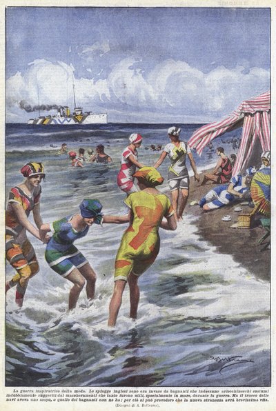 La guerre inspiratrice de la mode - Achille Beltrame