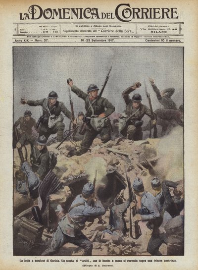 La lutte au nord-est de Gorizia - Achille Beltrame