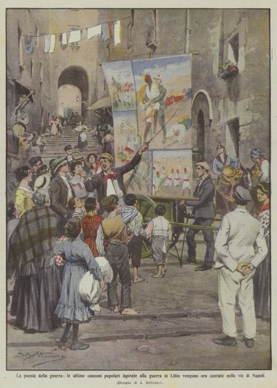 La poésie de la guerre, les dernières chansons populaires inspirées par la guerre en Libye sont maintenant... - Achille Beltrame