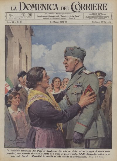 La Semaine Triomphale du Duce en Sardaigne - Achille Beltrame