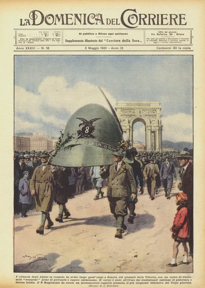 Le rassemblement des Alpins en congé a eu lieu cette année à Gênes sur la place de la Victoire - Achille Beltrame