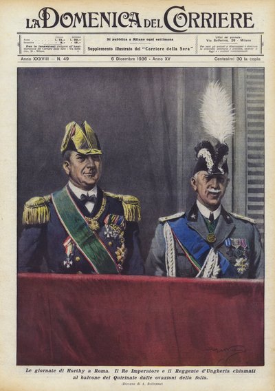 Les journées de Horthy à Rome - Achille Beltrame