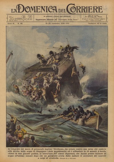 Les tragédies en mer - Achille Beltrame