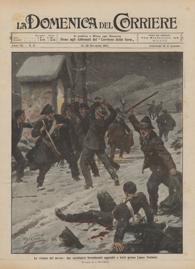 Les victimes du devoir, deux carabiniers brutalement agressés et blessés près de Lanzo Torinese - Achille Beltrame