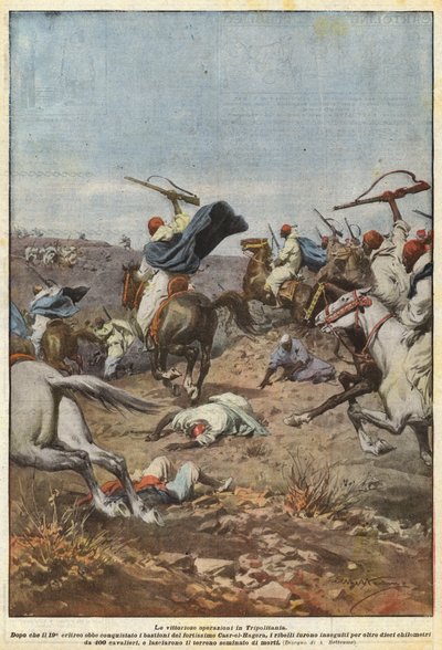 Les opérations victorieuses en Tripolitaine - Achille Beltrame