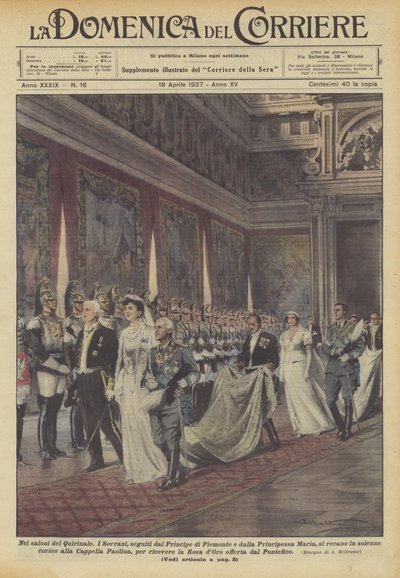 Dans les salons du Quirinal - Achille Beltrame