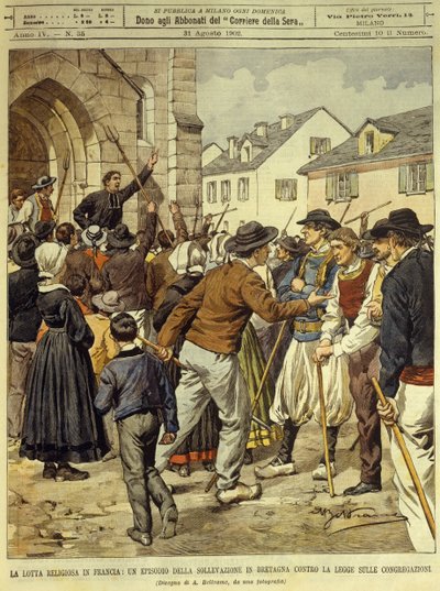 Lutte religieuse en France, 13 avril - Achille Beltrame