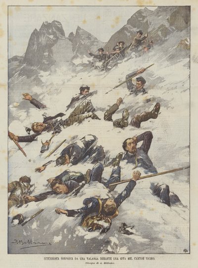 Écoliers surpris par une avalanche lors d