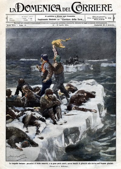 Les pêcheurs de phoques, dont certains sont morts, sont restés bloqués sur la glace dérivante de l