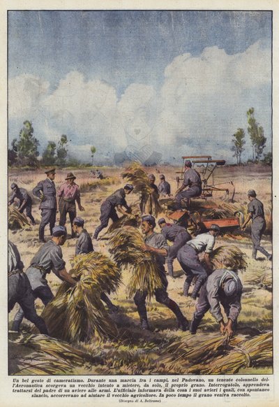 Un beau geste de camaraderie - Achille Beltrame