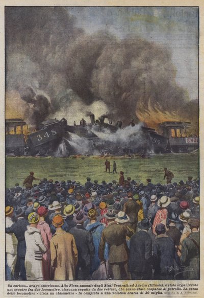 Un curieux divertissement américain - Achille Beltrame