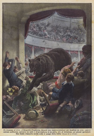 Un drame au cirque - Achille Beltrame