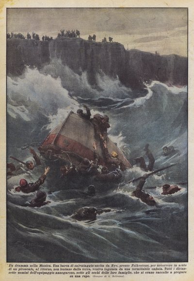 Un drame dans la Manche - Achille Beltrame