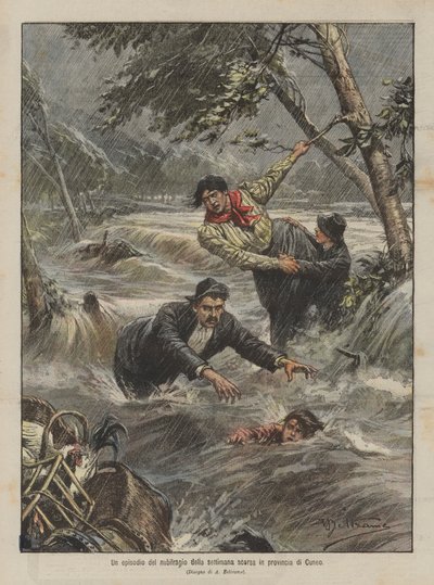 Un épisode du déluge de la semaine dernière dans la province de Coni - Achille Beltrame