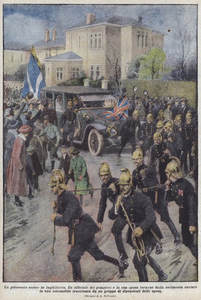 Un cortège pittoresque en Angleterre - Achille Beltrame