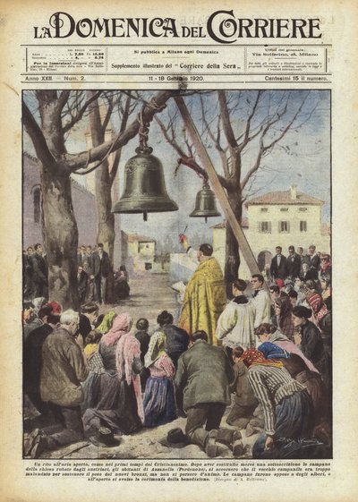 Un rite en plein air, comme aux premiers temps du christianisme - Achille Beltrame