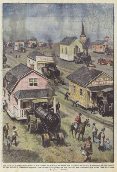 Une citadine en promenade dans les prairies - Achille Beltrame