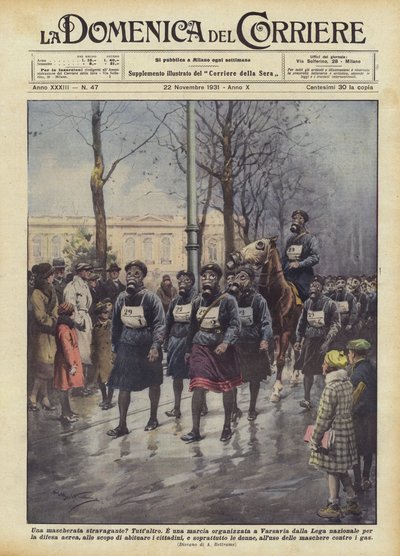 Un déguisement extravagant - Achille Beltrame