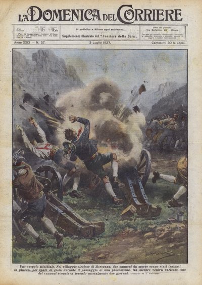 Une explosion meurtrière - Achille Beltrame