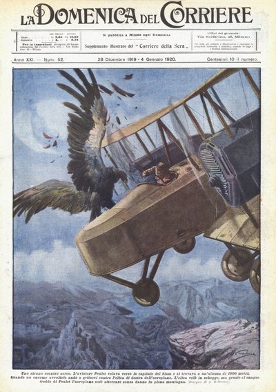 Un étrange affrontement aérien - Achille Beltrame