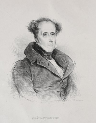 François René Auguste Vicomte de Chateaubriand - Achille Devéria