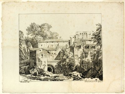 Paysage avec ruines et viaduc - Achille Etna Michallon