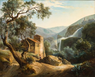 Paysage avec une cascade - Achille Hector Camille Debray