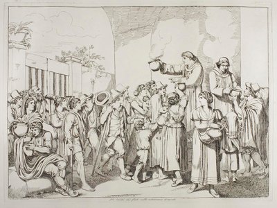 Les aumônes des moines - Achille Pinelli