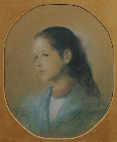 Dame avec collier de corail - Adalbert Franz Seligmann