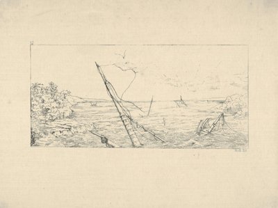 Blocus de pierre au large de Charleston, Caroline du Sud, des Gravures de la guerre confédérée, 1861-63 - Adalbert John Volck