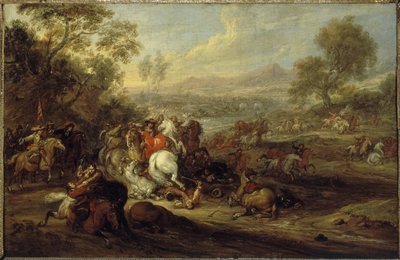 Choc de cavalerie ou combat de cavalerie - Adam Frans van der Meulen