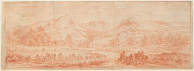 Französische Truppen vor Salins und den umliegenden Hügeln - Adam Frans van der Meulen