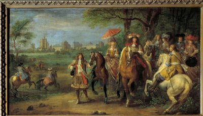 Le roi Louis XIV (1638-1715) et la reine Marie-Thérèse d
