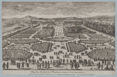 Le Jardin des Tuileries, 1680 - Adam Perelle