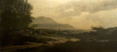 Paysage avec une route sinueuse - Adam Pynacker