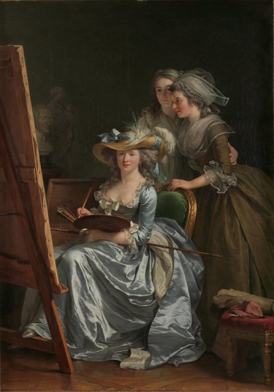 Autoportrait avec deux élèves, Marie Gabrielle Capet et Marie Marguerite Carreaux de Rosemond - Adelaide Labille Guiard