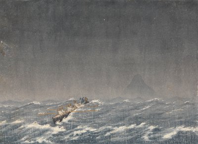 Ancrage extérieur dans une rafale, Mazatlán [Mexique], 22 août 1850, 8h du matin. ... "Question, quel est le chemin vers le navire?" - Admiral Sir Edward Gennys Fanshawe