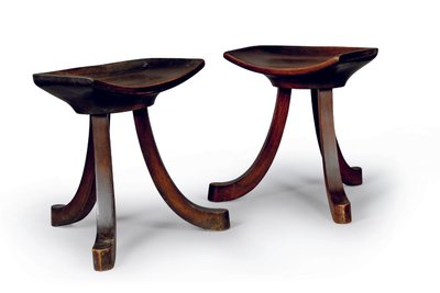 Paire de tabourets 