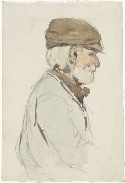 Dame avec un parasol, vue de dos - Adolf le Comte