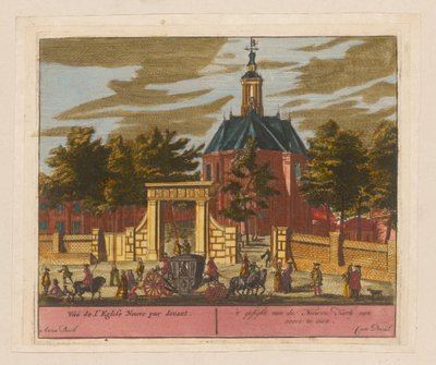 Vue sur la Nieuwe Kerk à La Haye - Adolf van der Laan (attributed to)