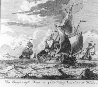 « Den buysch seyld binnen » (n° 10 de la série sur la pêche au hareng) - Adolf van der Laan