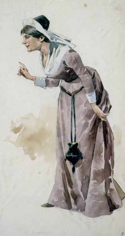 Croquis de costume pour la première de l