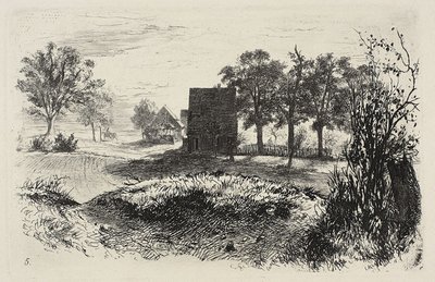 Planche cinq, de Radierversuche - Adolph Menzel