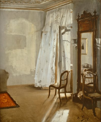 Chambre avec balcon - Adolph Menzel
