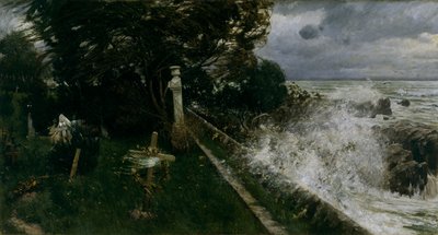 Cimetière en bord de mer - Adolf Hiremy Hirschl