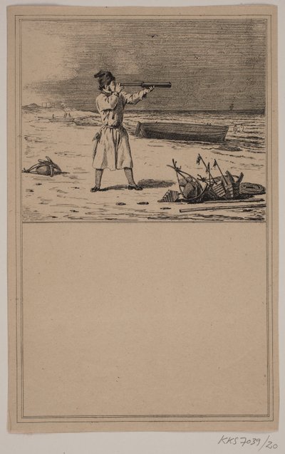Le Pilote. N° 19 dans Chr. Winther et M. Rørbye, "25 Images pour petits enfants" - Johan Adolph Kittendorff