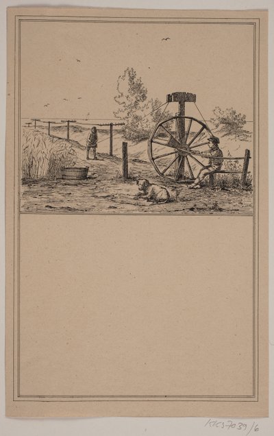 Le cordier. N° 5 dans Chr. Winther et M. Rørbye, "25 Images pour petits enfants" - Johan Adolph Kittendorff